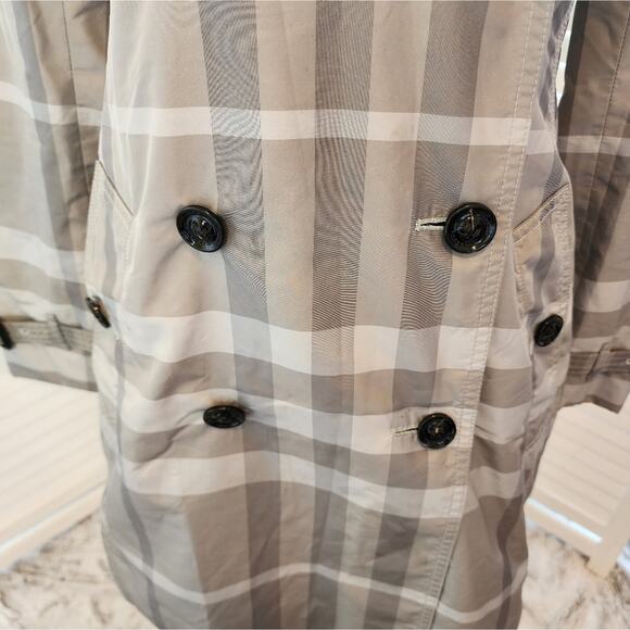 BURBERRY BRIT LONDON TRENCH COAT SIZE 4 - Picture 3 of 16